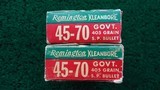 *Sale Pending* - 2 FULL BOXES OF REMINGTON KLEANBORE 45-70 GOVT. AMMO - 3 of 8