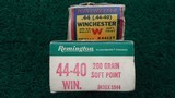 99 ROUNDS OF REMINGTON & WINCHESTER 44-40 WCF AMMO