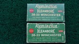**Sale Pending** 14 ROUNDS AND 20 BRASS CASES OF REMINGTON KLEANBORE 38-55 WIN AMMO - 1 of 8