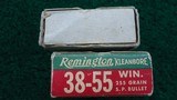 **Sale Pending** 14 ROUNDS AND 20 BRASS CASES OF REMINGTON KLEANBORE 38-55 WIN AMMO - 3 of 8