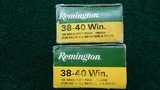 2 FULL BOXES OF REMINGTON HIGH VELOCITY 38-40 WIN AMMO