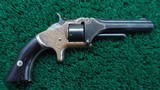 EXHIBITION GRADE ENGRAVED SMITH & WESSON No. 1 SECOND ISSUE 22 CALIBER REVOLVER WITH GOLD - 2 of 15