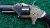 EXHIBITION GRADE ENGRAVED SMITH & WESSON No. 1 SECOND ISSUE 22 CALIBER REVOLVER WITH GOLD - 9 of 15