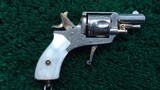 VERY SMALL BELGIAN MADE FOLDING TRIGGER 22 REVOLVER - 3 of 13