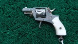 VERY SMALL BELGIAN MADE FOLDING TRIGGER 22 REVOLVER - 2 of 13