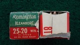 *Sale Pending* - 2 BOXES OF REMINGTON KLEANBORE 25-20 WIN AMMO - 5 of 8