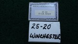 *Sa le Pending* - 2 BOXES WITH 99 ROUNDS OF 25-20 WINCHESTER CALIBER AMMO - 3 of 8