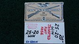 *Sa le Pending* - 2 BOXES WITH 99 ROUNDS OF 25-20 WINCHESTER CALIBER AMMO - 1 of 8
