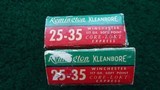 *Sale Pending* - 2 FULL BOXES OF REMINGTON KLEANBORE 25-35 AMMO - 3 of 8