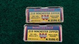 *Sale Pending* - 2 FULL BOXES OF VINTAGE WINCHESTER 219 WIN ZIPPER AMMO - 3 of 8