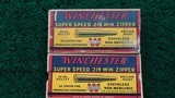 *Sale Pending* - 2 FULL BOXES OF VINTAGE WINCHESTER 219 WIN ZIPPER AMMO - 1 of 8