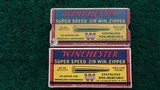 *Sale Pending* - 2 FULL BOXES OF VINTAGE WINCHESTER 219 WIN ZIPPER AMMO - 2 of 8