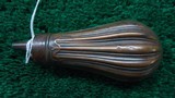 *Sale Pending* - UNMARKED FLUTED POWDER FLASK - 1 of 3