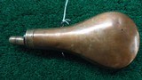 UNMARKED PLAIN PATTERN POWDER FLASK - 1 of 4