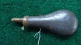 UNMARKED POWDER FLASK - 2 of 4
