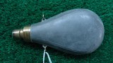 UNMARKED PLAIN ZINC FLASK - 2 of 3
