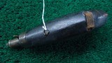 UNMARKED LEATHER COVERED POWDER FLASK - 4 of 6
