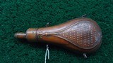 UNMARKED PANEL POWDER FLASK - 3 of 6