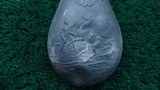 UNMARKED ZINC FRENCH POWDER FLASK - 7 of 7