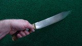 LARGE SAW-BACK BLADE BOWIE KNIFE WITH SHEATH - 13 of 13