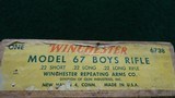 VERY RARE WINCHESTER MODEL 67A JUNIOR MODEL TARGET RIFLE WITH ORIGINAL BOX - 19 of 19