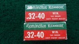**Sale Pending** 2 BOXES WITH 39 ROUNDS OF REMINGTON KLEANBORE 32-40 WIN AMMO - 3 of 8