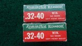 **Sale Pending** 2 BOXES WITH 39 ROUNDS OF REMINGTON KLEANBORE 32-40 WIN AMMO - 5 of 8
