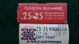 *Sale Pending* - 2 FULL BOXES OF REMINGTON & WESTERN 25-35 WIN AMMO - 3 of 8
