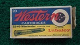 *Sale Pending* - BOX OF WESTERN BRAND 32-40 WIN AMMO - 1 of 8