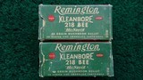 85 ROUNDS OF REMINGTON KLEANBORE 218 BEE AMMO - 1 of 8