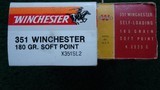 *Sale Pending* - 88 ROUNDS OF WINCHESTER BRAND 351 WINCHESTER SELF-LOADING AMMO - 1 of 8