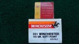 *Sale Pending* - 88 ROUNDS OF WINCHESTER BRAND 351 WINCHESTER SELF-LOADING AMMO - 4 of 8