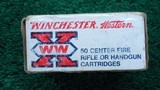 *Sale Pending* - FULL BOX OF WINCHESTER WESTERN 32-20 AMMO - 3 of 8