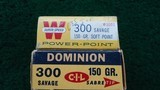 *Sale Pending* - 2 FULL BOXES OF WINCHESTER & DOMINION 300 SAVAGE AMMO - 4 of 10