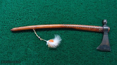 VERY WELL MADE CONTEMPORARY PIPE TOMAHAWK - Image 3 of 8