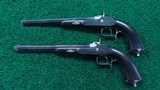 CASED PAIR OF VERNEY PERCUSSION TARGET PISTOLS - 2 of 17