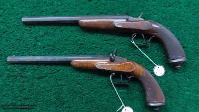 PAIR OF GASTINNE RENETTE SINGLE SHOT RIMFIRE PISTOLS - Image 2 of 13