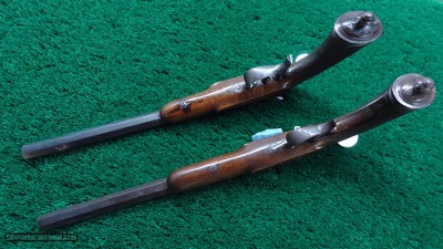 PAIR OF GASTINNE RENETTE SINGLE SHOT RIMFIRE PISTOLS - Image 3 of 13