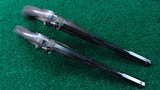 CASED PAIR OF GASTINE-RENETTE PERCUSSION 45 CALIBER PISTOLS - 3 of 21