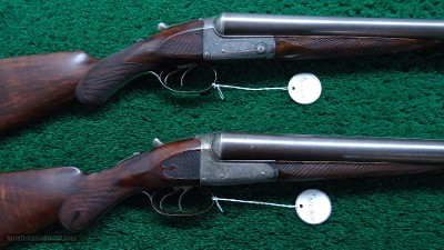 CASED PAIR OF WESTLEY RICHARDS BEST QUALITY HAMMERLESS DOUBLE BARREL SHOTGUNS