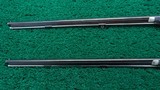 CASED PAIR OF J. MANTON SMALL PERCUSSION RIFLES - 17 of 23