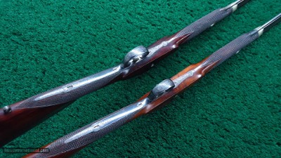 CASED PAIR OF J. MANTON SMALL PERCUSSION RIFLES - Image 8 of 23