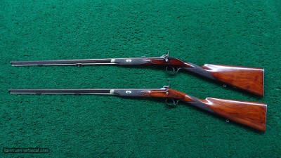 CASED PAIR OF J. MANTON SMALL PERCUSSION RIFLES - Image 2 of 23