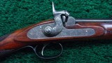 CASED PAIR OF J. MANTON SMALL PERCUSSION RIFLES - 3 of 23