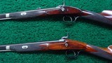 CASED PAIR OF J. MANTON SMALL PERCUSSION RIFLES - 7 of 23