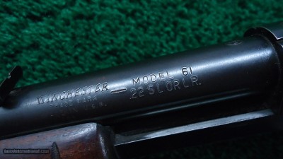 WINCHESTER MODEL 61 RIFLE IN CALIBER 22 - Image 6 of 18