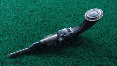 VERY FINE JAMES BEATTIE ENGLISH DOUBLE ACTION PERCUSSION TRANSITIONAL REVOLVER - Image 4 of 14