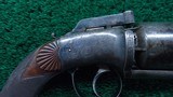 VERY FINE JAMES BEATTIE ENGLISH DOUBLE ACTION PERCUSSION TRANSITIONAL REVOLVER - 6 of 14