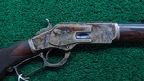 CASE COLORED WINCHESTER DELUXE MODEL 1873 RIFLE - 1 of 23