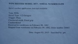 WINCHESTER 1873 DELUXE 2ND MODEL RIFLE IN 44 WCF - 18 of 23